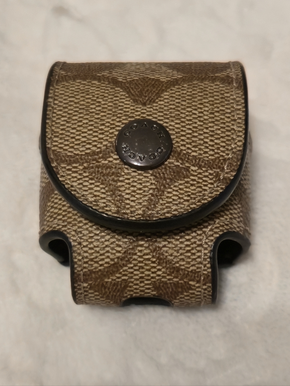 Authentic COACH Signature Earbud Case - Employee Sale "X" Stamp - AS IS